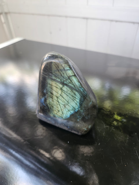 Labradorite free form! 3.42 inches tall, 2.85 inches wide, 1.2 pound