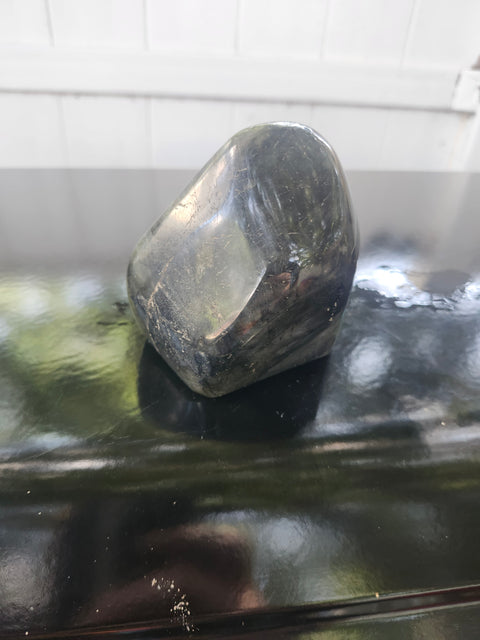 Labradorite free form! 3.42 inches tall, 2.85 inches wide, 1.2 pound
