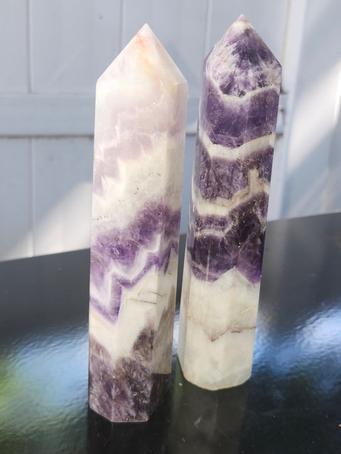 Large dream amethyst tower! 7 inches, 14.5 ounces