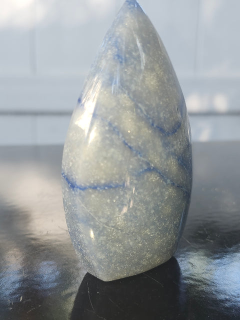 Blue aventurine tear tower! 3.1 inch, 4.2 ounces