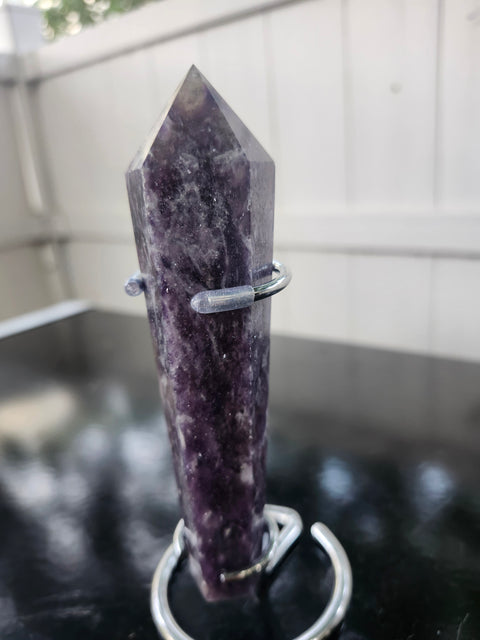 Lepidolite scepter! 5.8 ounces, 5 inches