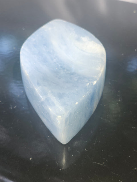 Blue calcite offering bowl/ soap dish! 14 ounces, 5 inches