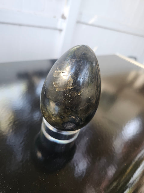 14.8 ounce, 3.5 inch Labradorite egg