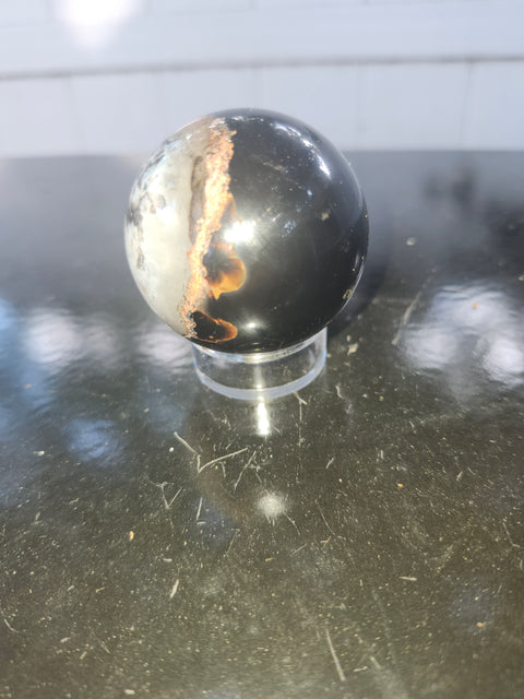Agate sphere! 5 ounces, 48.1mm, 1.89 inches