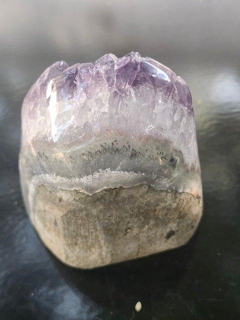 Amethyst cut base free form! 1.1 pound, 3.1 inches, 2.8 wide