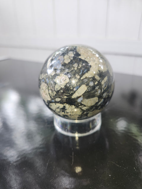 Llanite que sera sphere! 12.5 ounces, 64.7mm 2.55 inches