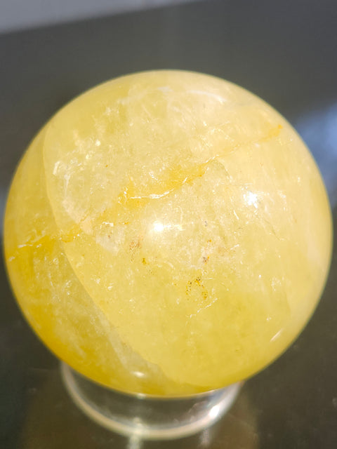 Citrine sphere! 15 ounces, 67mm, 2.6 inches