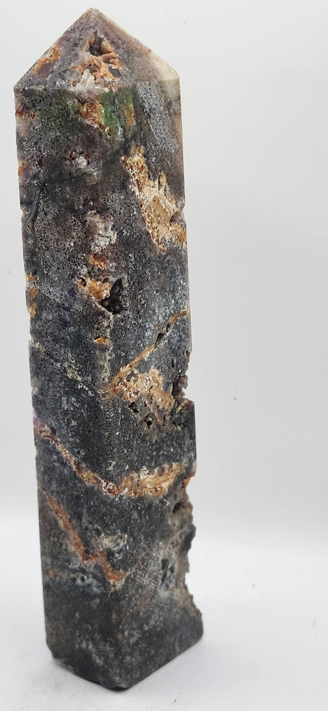 Opalized fluorite tower! 10 ounces, 6 inches tall