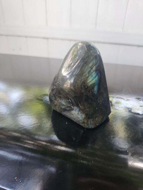 Labradorite free form! 3.42 inches tall, 2.85 inches wide, 1.2 pound