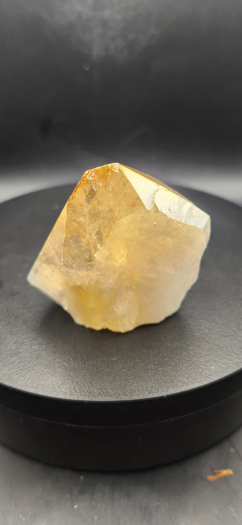 Angel aura citrine polished top point! 3 ounces.