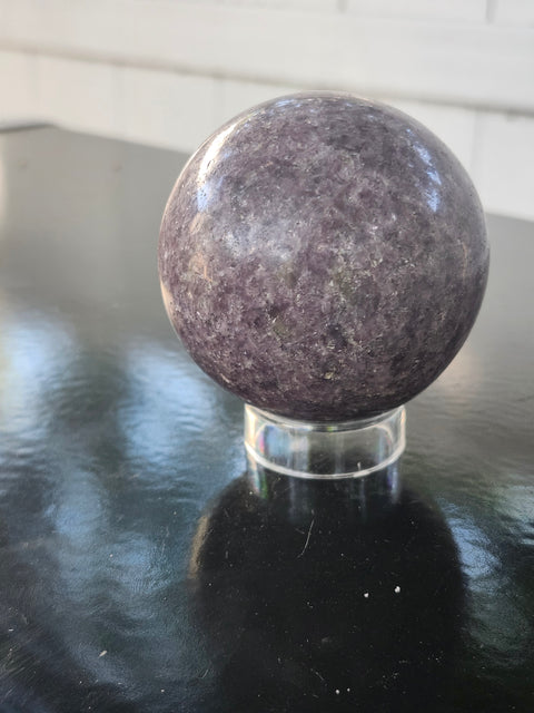 Lepidolite sphere! 11 ounces, 60mm, 2.36 inches