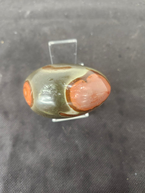 Polychrome jasper palm stone 4 ounces, 2.5 inches