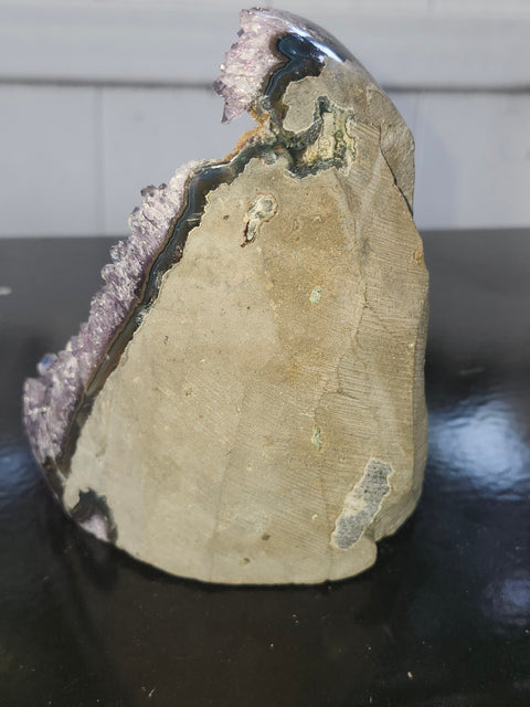 Amethyst cut base free from! 2.2 pounds, 4.8 inches tall, 3.3 inches wide