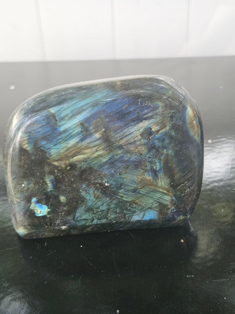 Labradorite free form! 1.2 pounds, 3.8 inches wide, 2.7 inches tall