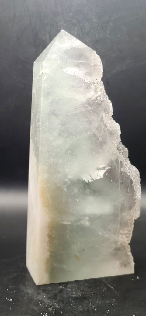 Druzy florite free form tower! 1.7 pounds, 6 inches tall, 3 inches wide