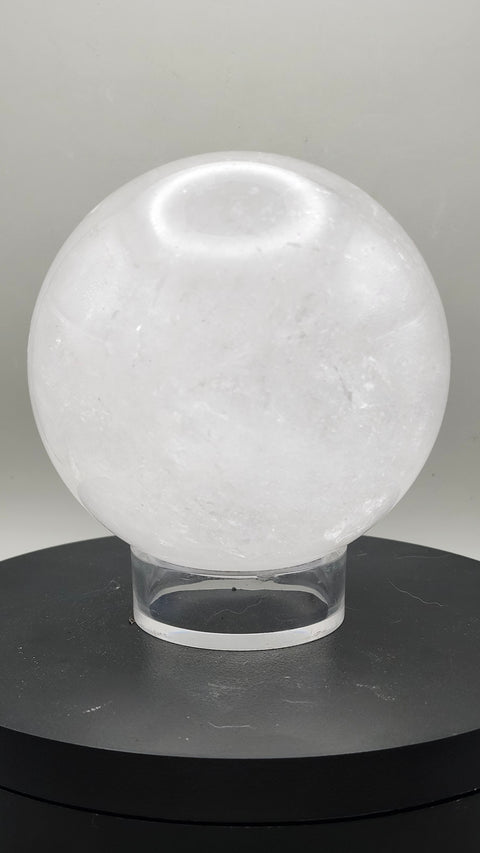 Clear quartz sphere! 1.13 pounds,83mm, 3.3 inches