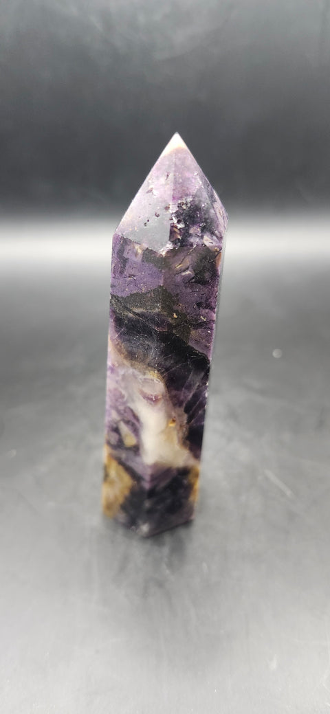 Purple opalized fluorite tower! 2.8 ounces, 3.5 inches