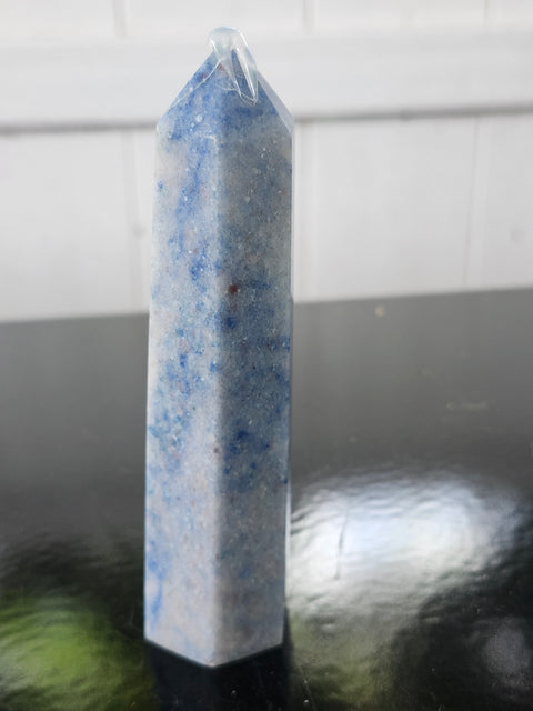 Blue aventurine tower! 4.6 ounces, 4.25 inches