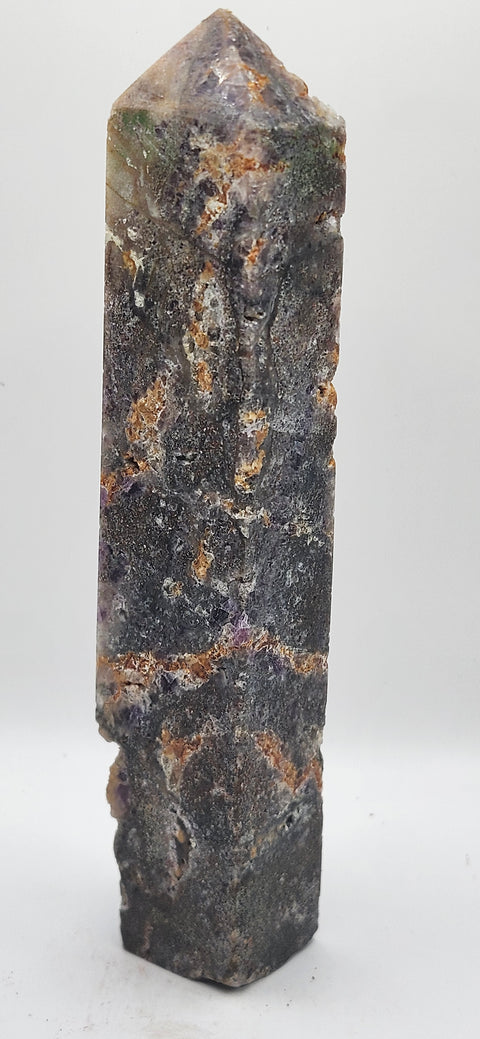 Opalized fluorite tower! 10 ounces, 6 inches tall