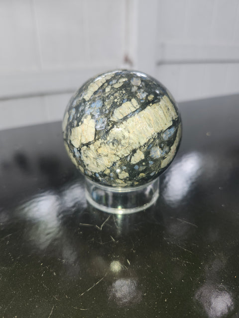 Llanite que sera sphere! 12.5 ounces, 64.7mm 2.55 inches