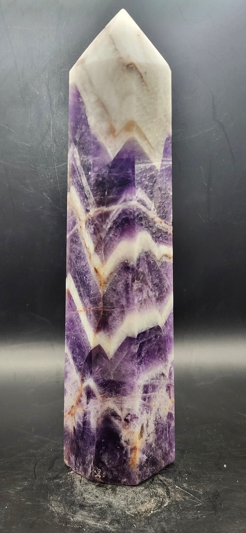 Large dream amethyst tower! 7 inches tall, 14 ounces.
