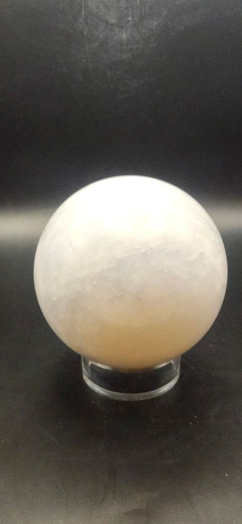 Blue calcite sphere! 80.6mm, 3.1 inches, 1.10 pounds!