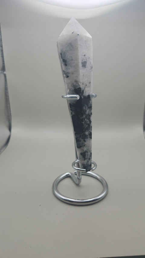 Rainbow moonstone scepter 6 inches, 6 ounces!!