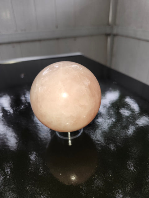 1.1, 69.8mm, 2.75 inch pound rose quartz sphere