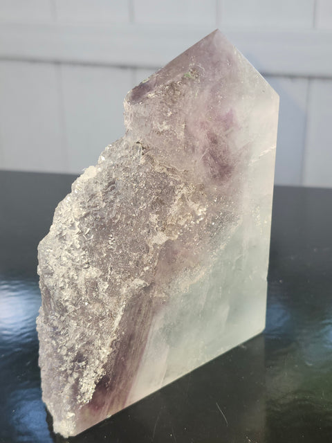 Druzy florite free form tower! 1 pound, 4.3 inches tall, 3.3 wide