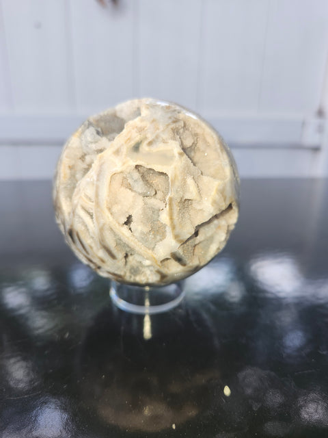 Sphalerite sphere! 12 ounces, 66mm, 2.6 inches