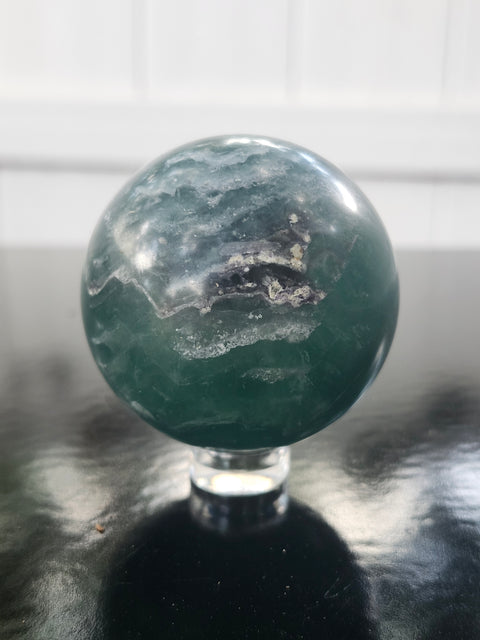 Florite sphere! 6 ounces, 49mm, 1.9 inches