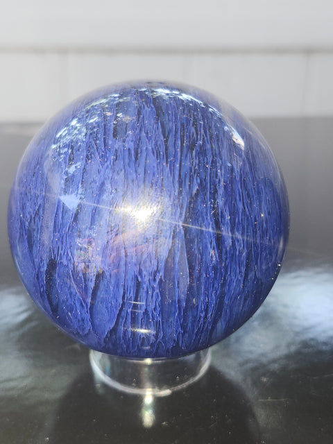 11 ounce blueberry melt quartz sphere 65.7 mm 2.57 inches