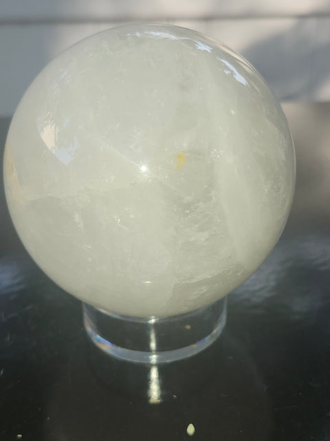 Clear quartz sphere! 1.7 pounds, 77mm, 3 inches