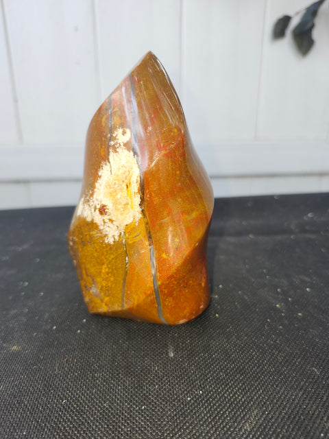 1.4 pound, 4.75 inch brecciated jasper flame tower