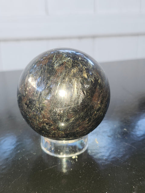 57.1mm, 2.24 inch, 10.5 ounce Afrvedsonite sphere!