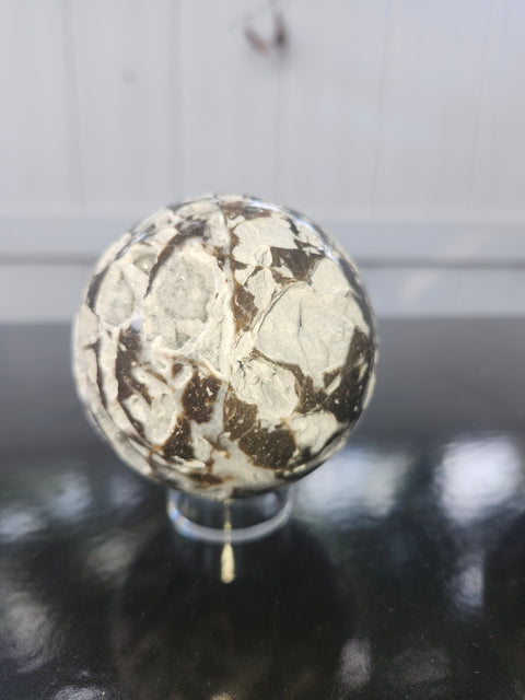Sphalerite sphere! 12 ounces, 66mm, 2.6 inches