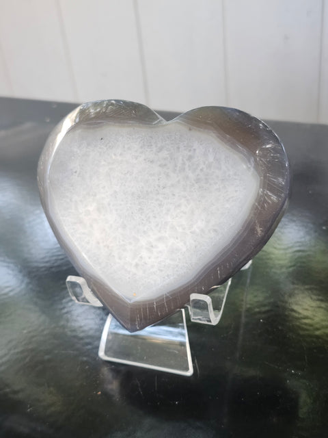 Agate heart! 12 ounces, 104.6mm wide, 4.12 inches