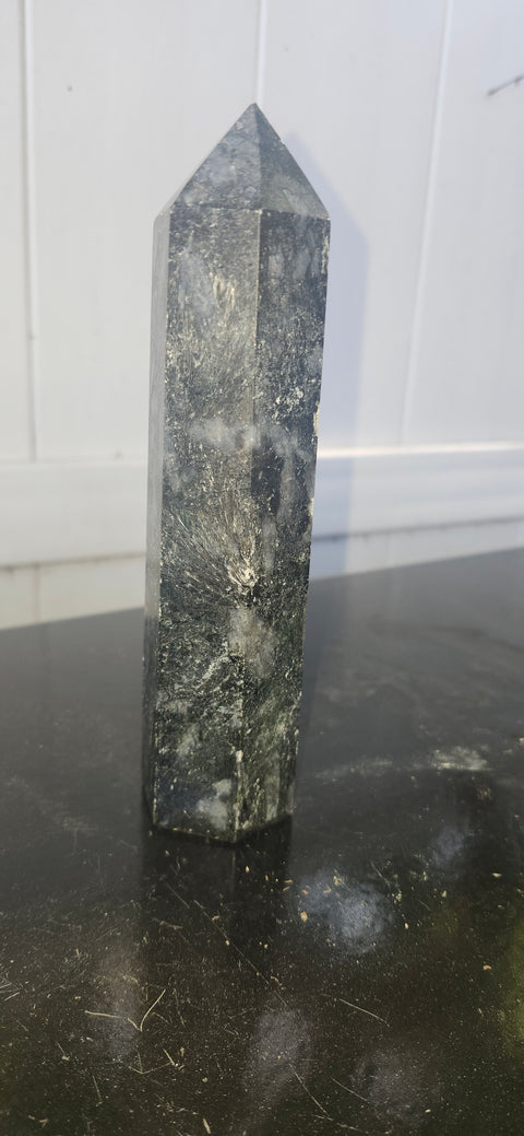 Large larvikite tower! 7 inches tall, 1.3 pounds