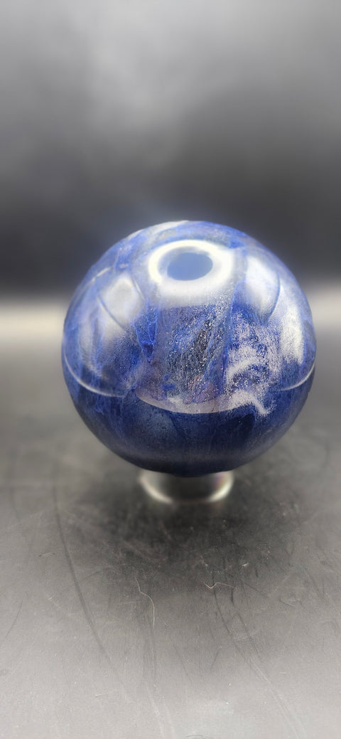 Blueberry quartz sphere! 78.5mm, 3 inches 1.4 pounds