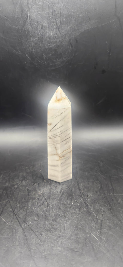 Striped opal tower! 3.3 inches, 2.7 ounces!