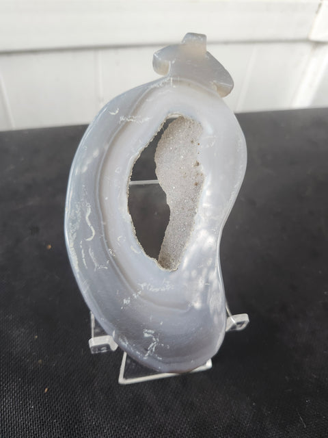 Druzy agate Jalapeño peper! 6 ounces 5 inches tall