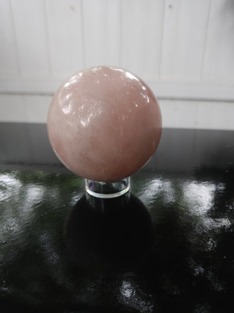 1.1, 69.8mm, 2.75 inch pound rose quartz sphere