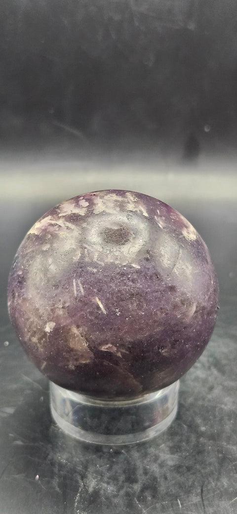 Lepidolite sphere! 48.6mm, 1.91 inches, 5.6 ounces