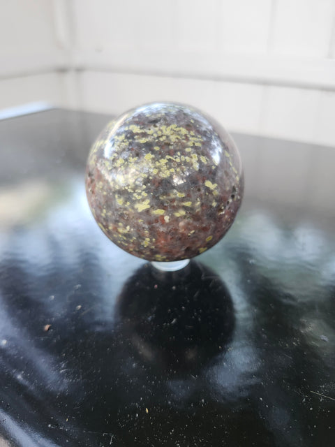 56.2mm, 2.21 inch 9.2 ounce Sunstone sphere