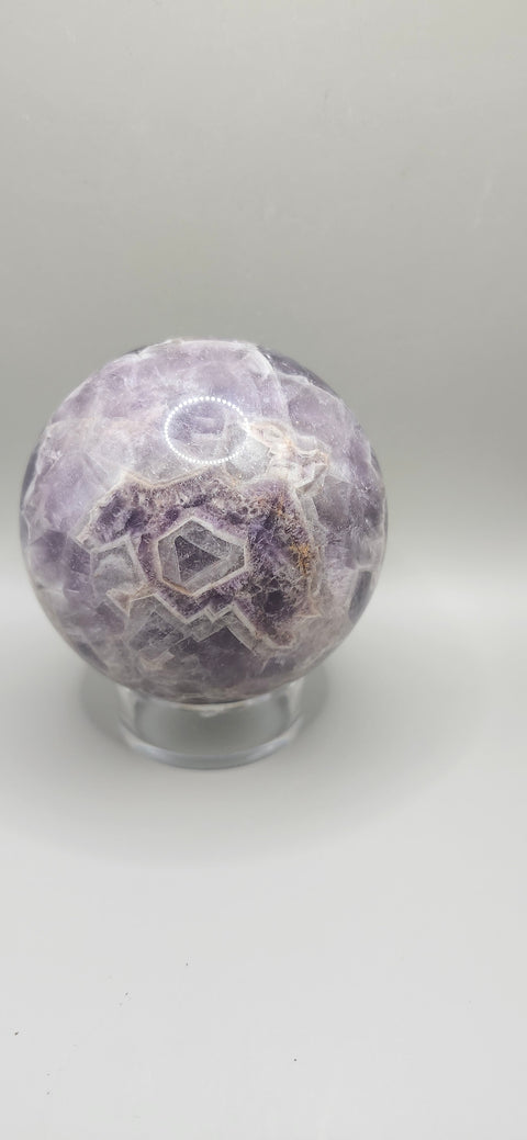 Dream amethyst sphere! 76mm, 3 inches, 1.6 pounds