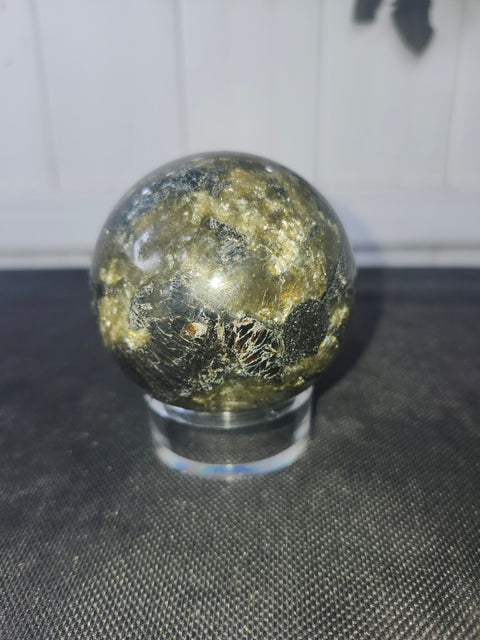 Labradorite sphere 15 ounces, 65mm, 2.56 inches
