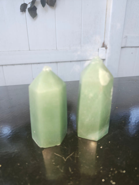 Green aventurine tower! 3.8 ounces, 2.75 inches tall