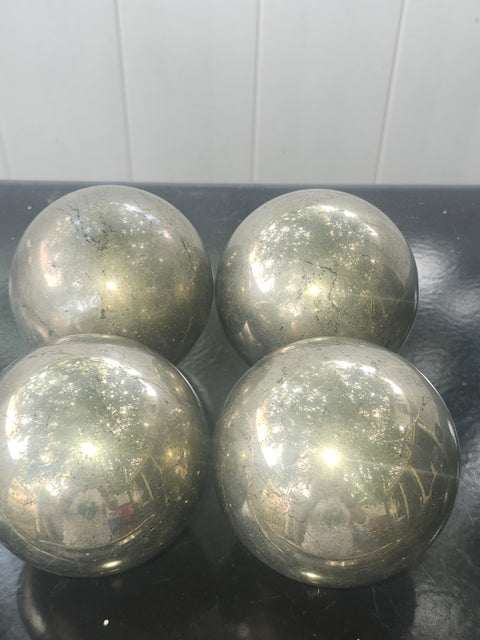Pyrite sphere! 2.9 pounds, 77mm, 3.05 inches