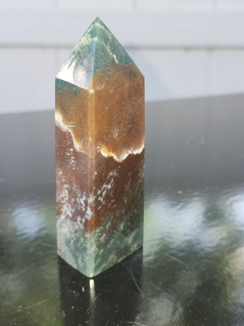 Ocean jasper tower! 3.5 inches, 4 ounces