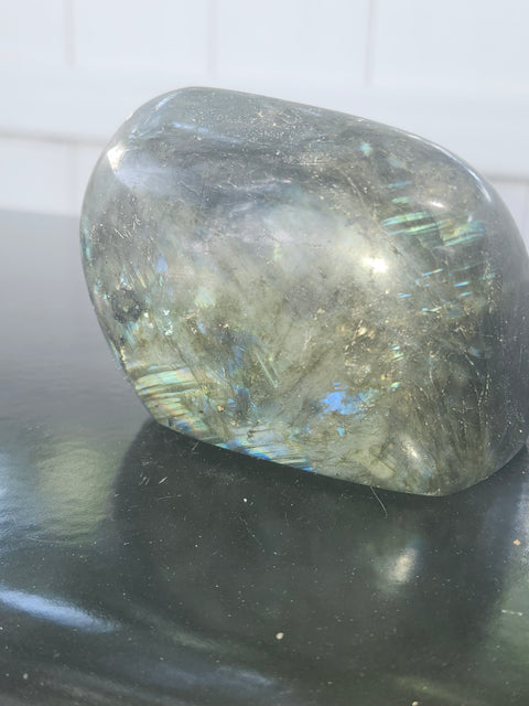 Labradorite free form! 1.2 pounds, 3.8 inches wide, 2.7 inches tall